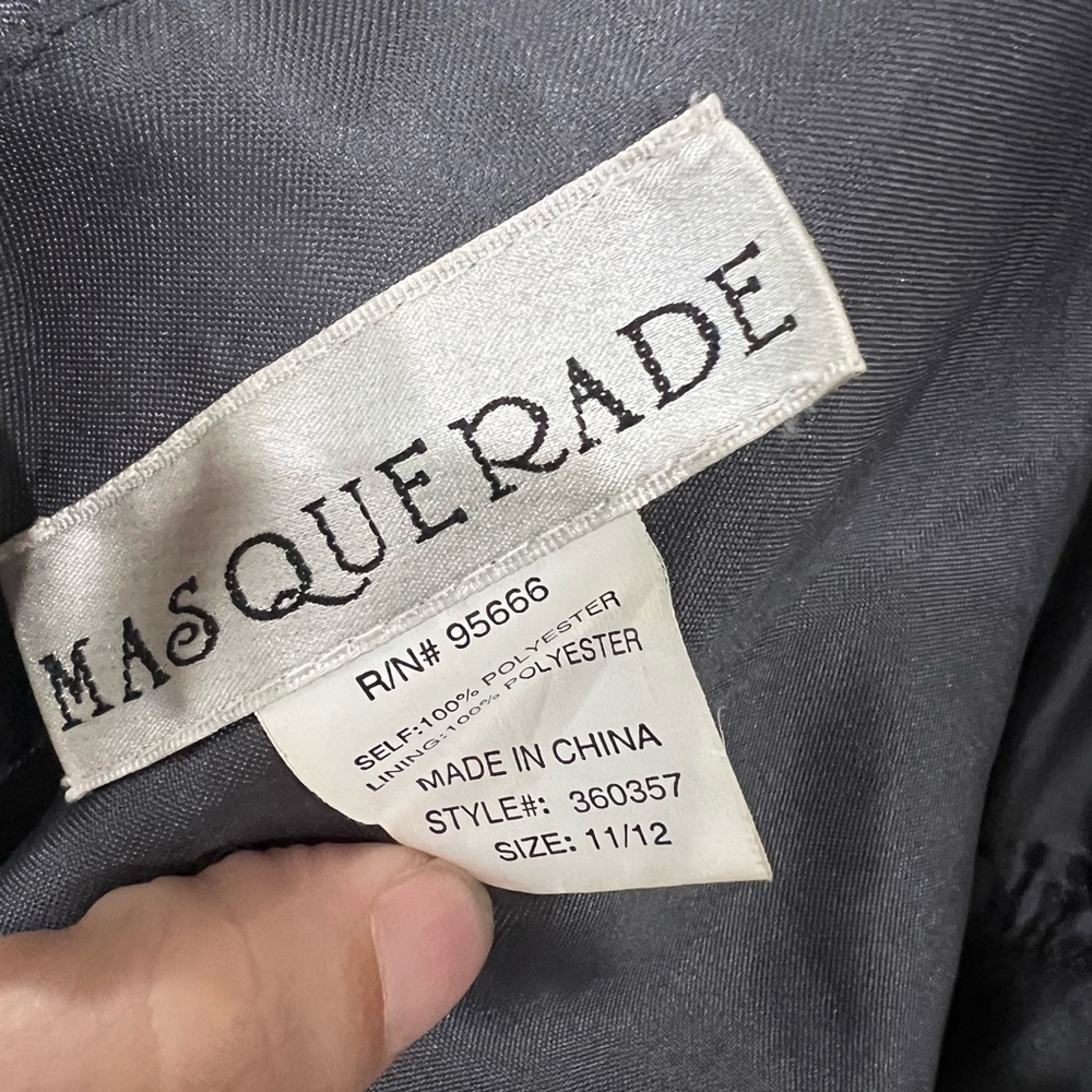 Masquerade Platinum mini dress size 11/12 - Picture 5 of 5